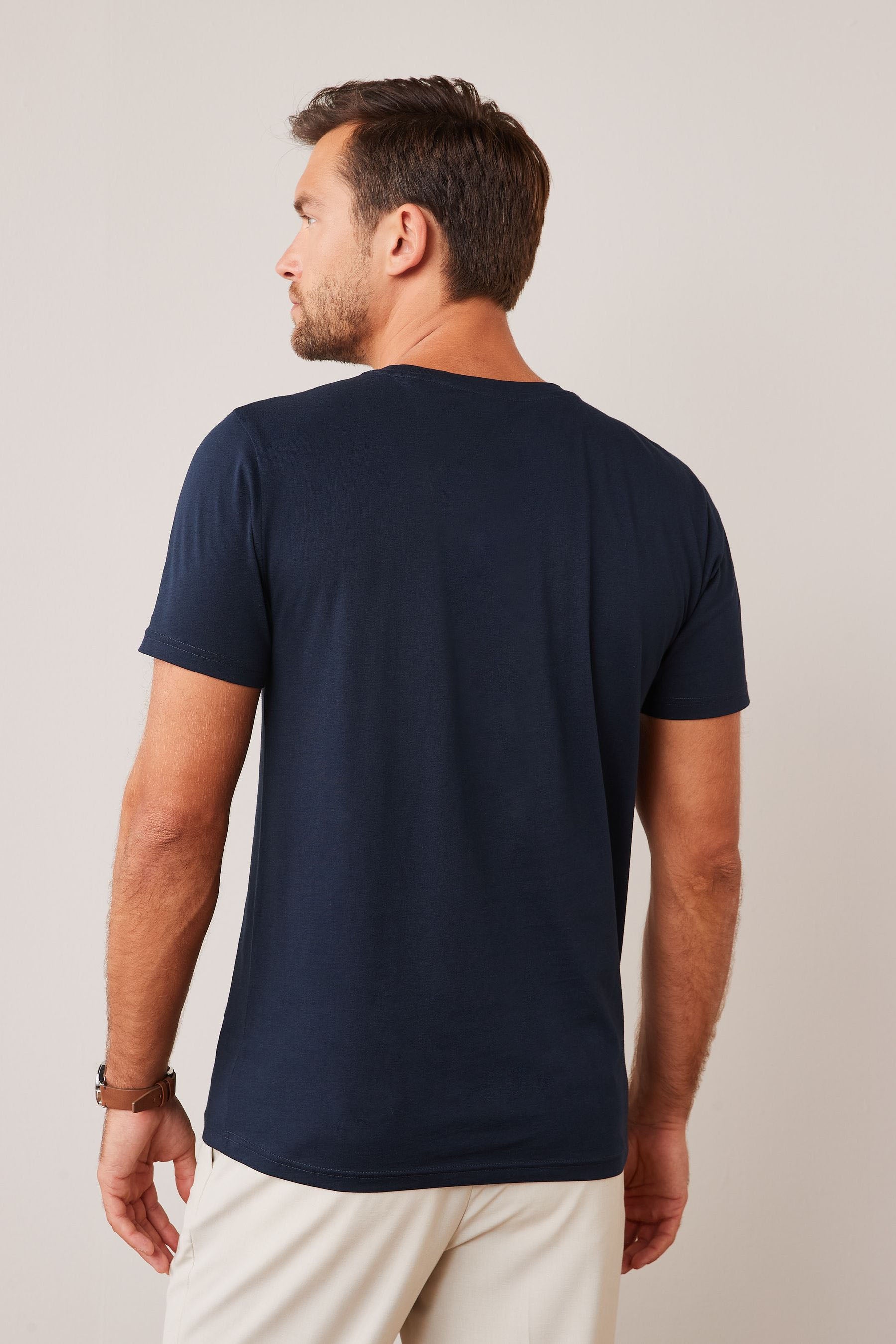 Navy Blue Short Sleeve