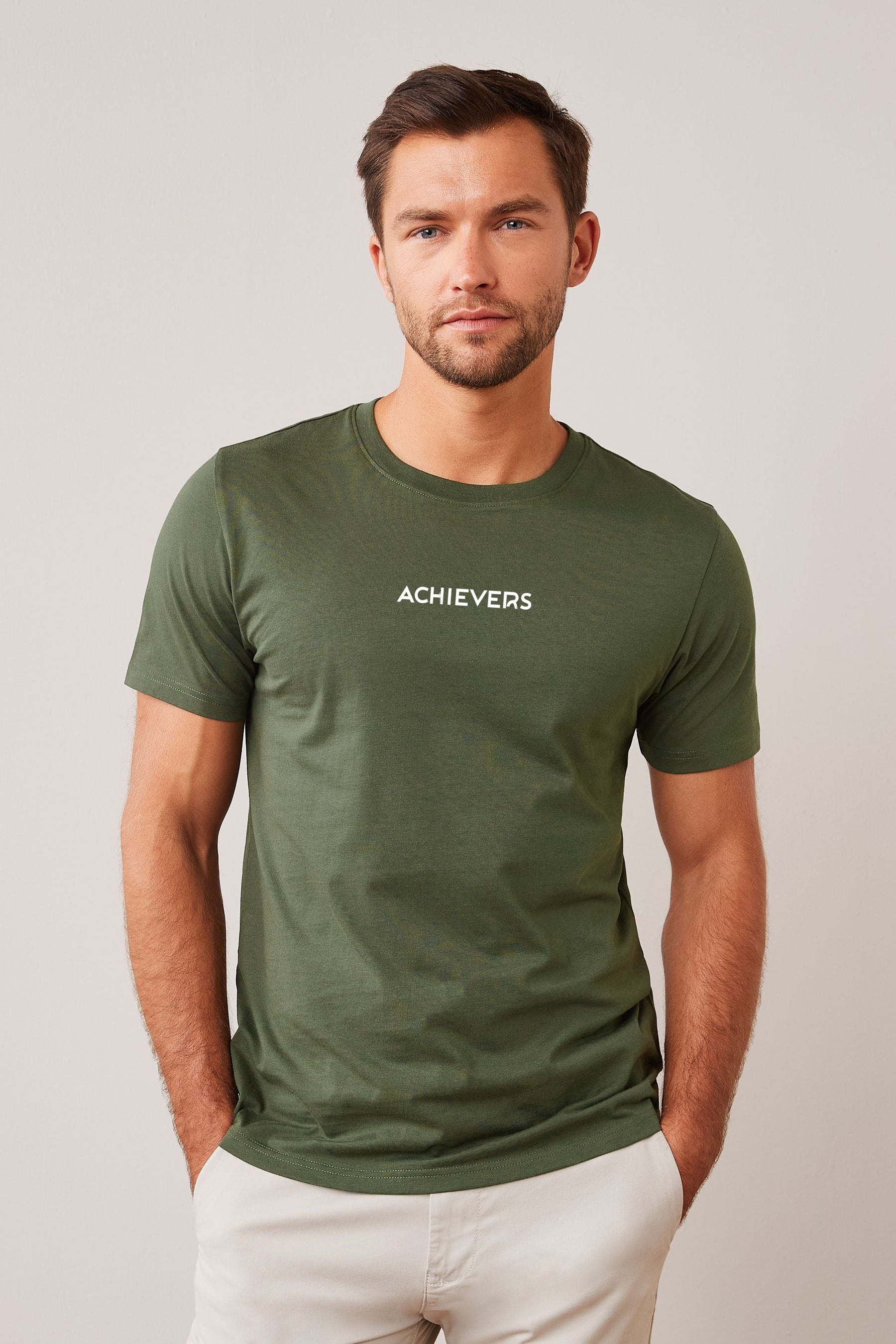 Navy Green Short Sleeve