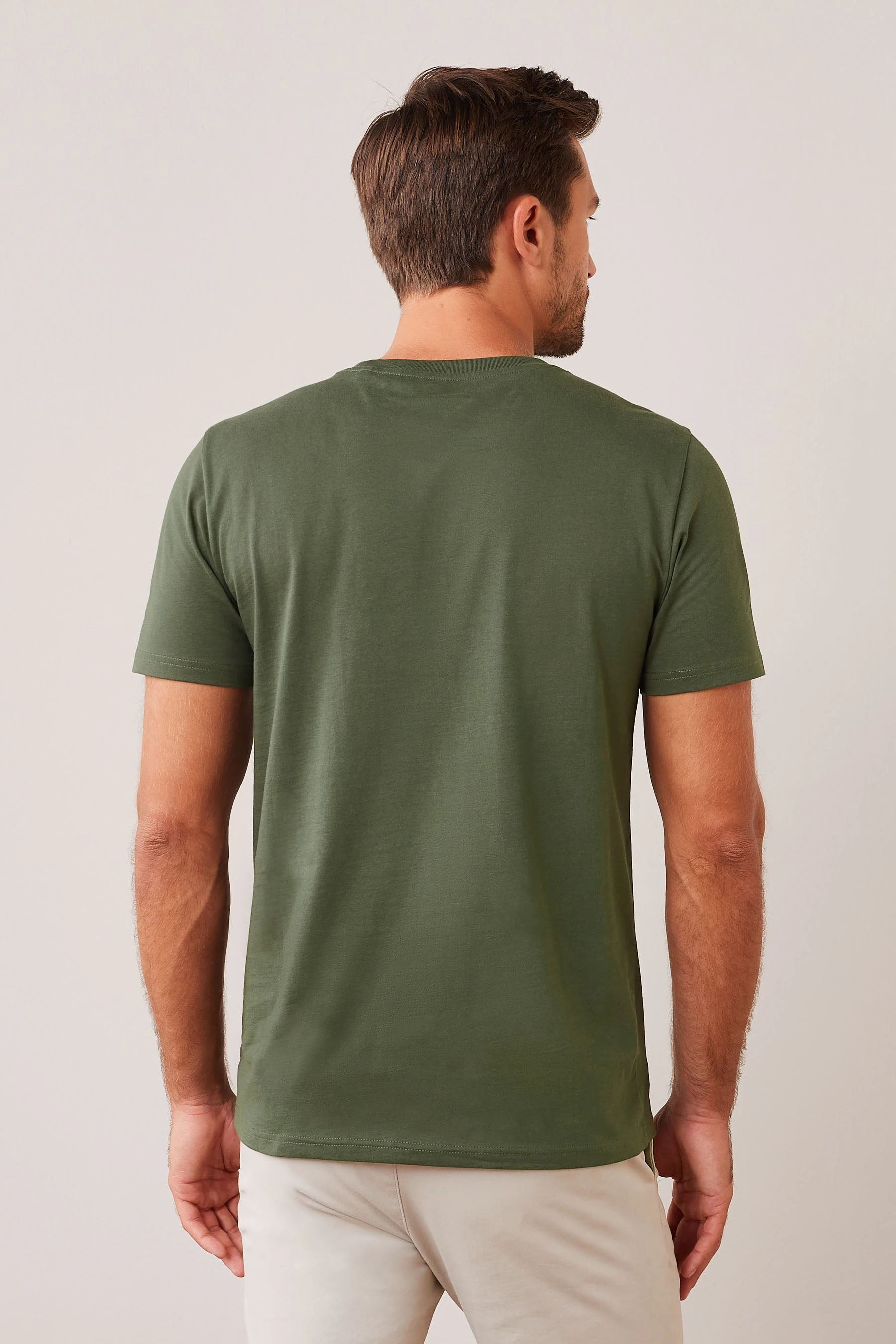 Navy Green Short Sleeve