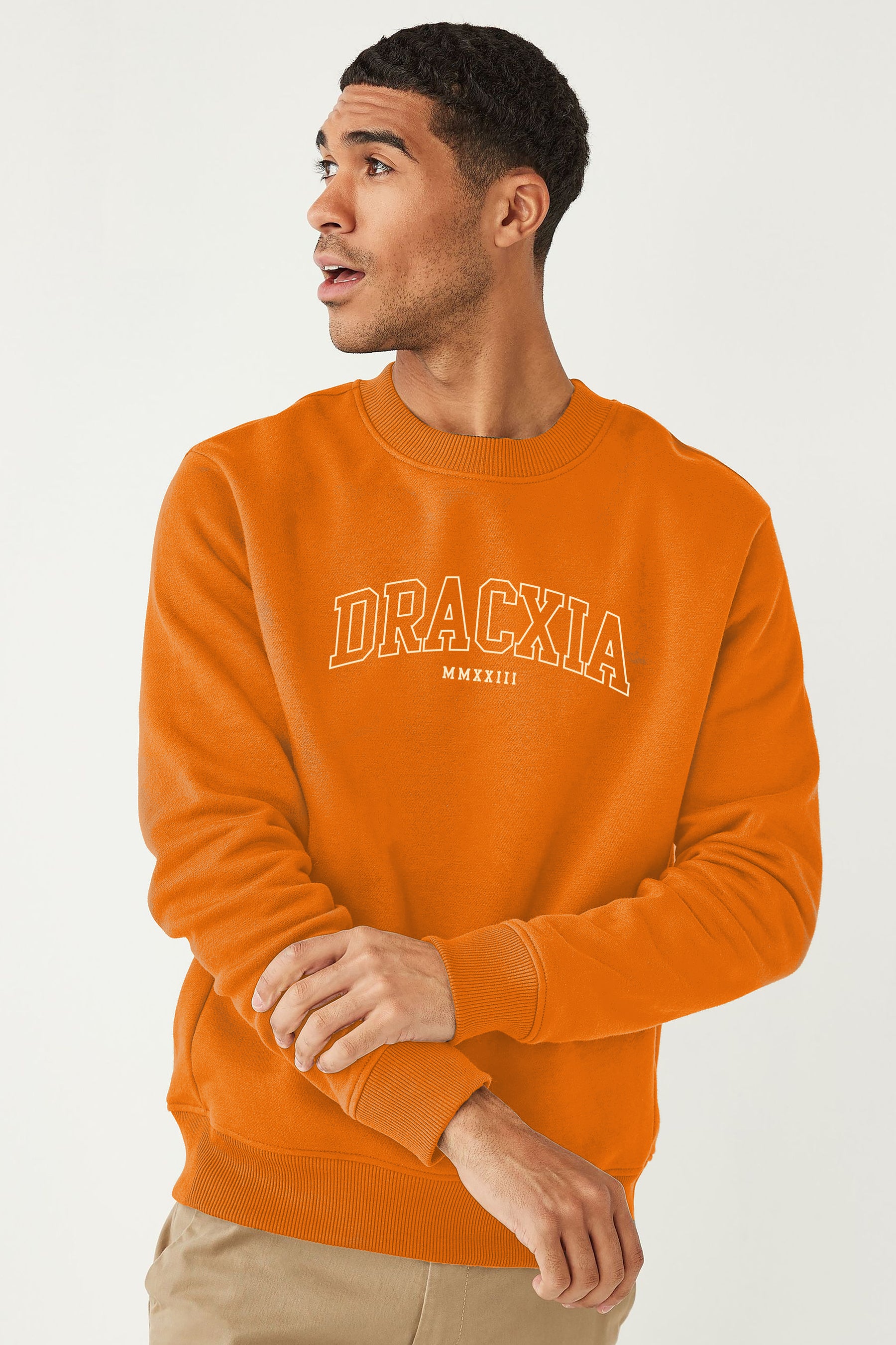 Men's Orange "Release Year" Sweatshirt